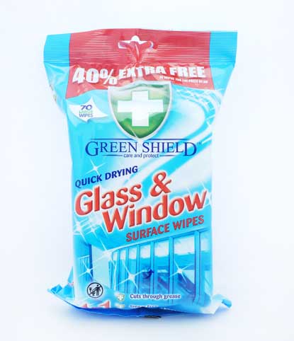 GREENSHIELD GLASS & WINDOW WIPES 12 Pack GREENSHIELD GLASS & WINDOW WIPES 12 Pack